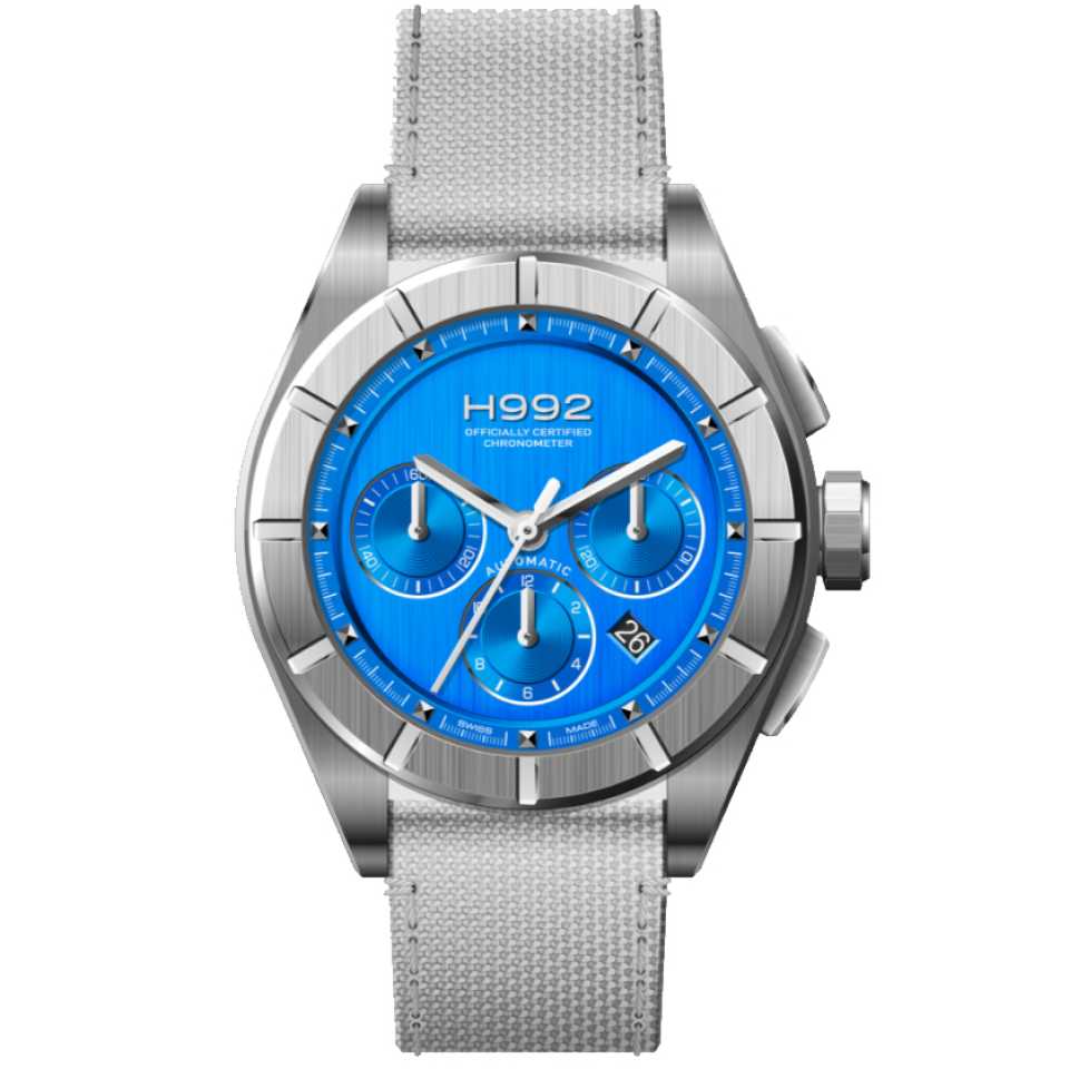 H992 - OROLOGIO H3 BLUE CELESTE / SILVER 