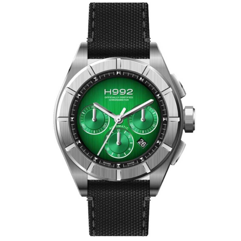 H992 - OROLOGIO H3 GREEN / SILVER