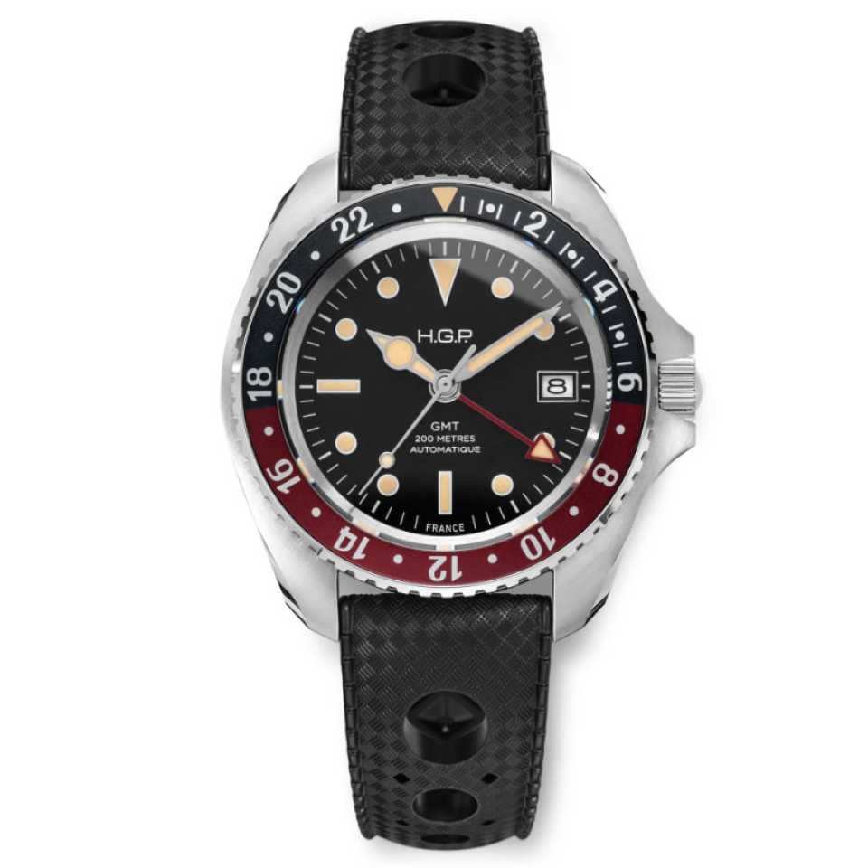 HGP - OROLOGIO DIVER GMT 200M AUTOMATICO COKE GOMMA GMT