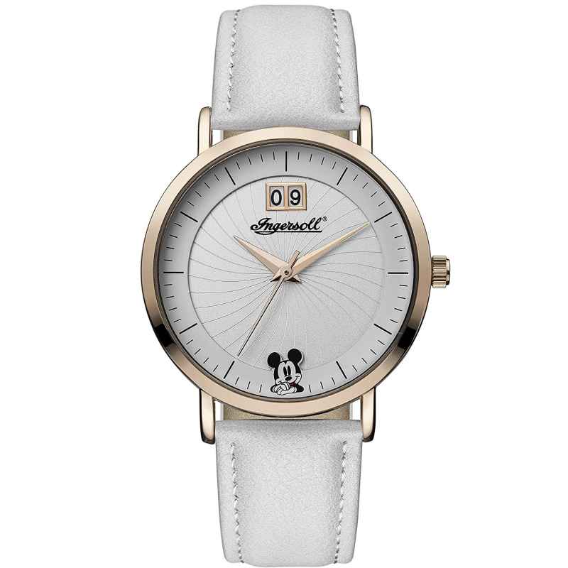 INGERSOLL - OROLOGIO MICKEY MOUSE QUARZO CON DATARIO BIANCO