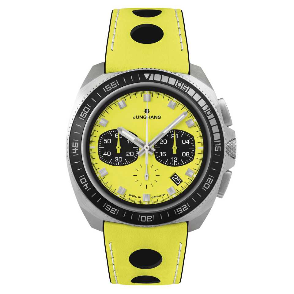 JUNGHANS - 1972 CHRONOSCOPE QUARZ EDITION FIS LEMON WATCH