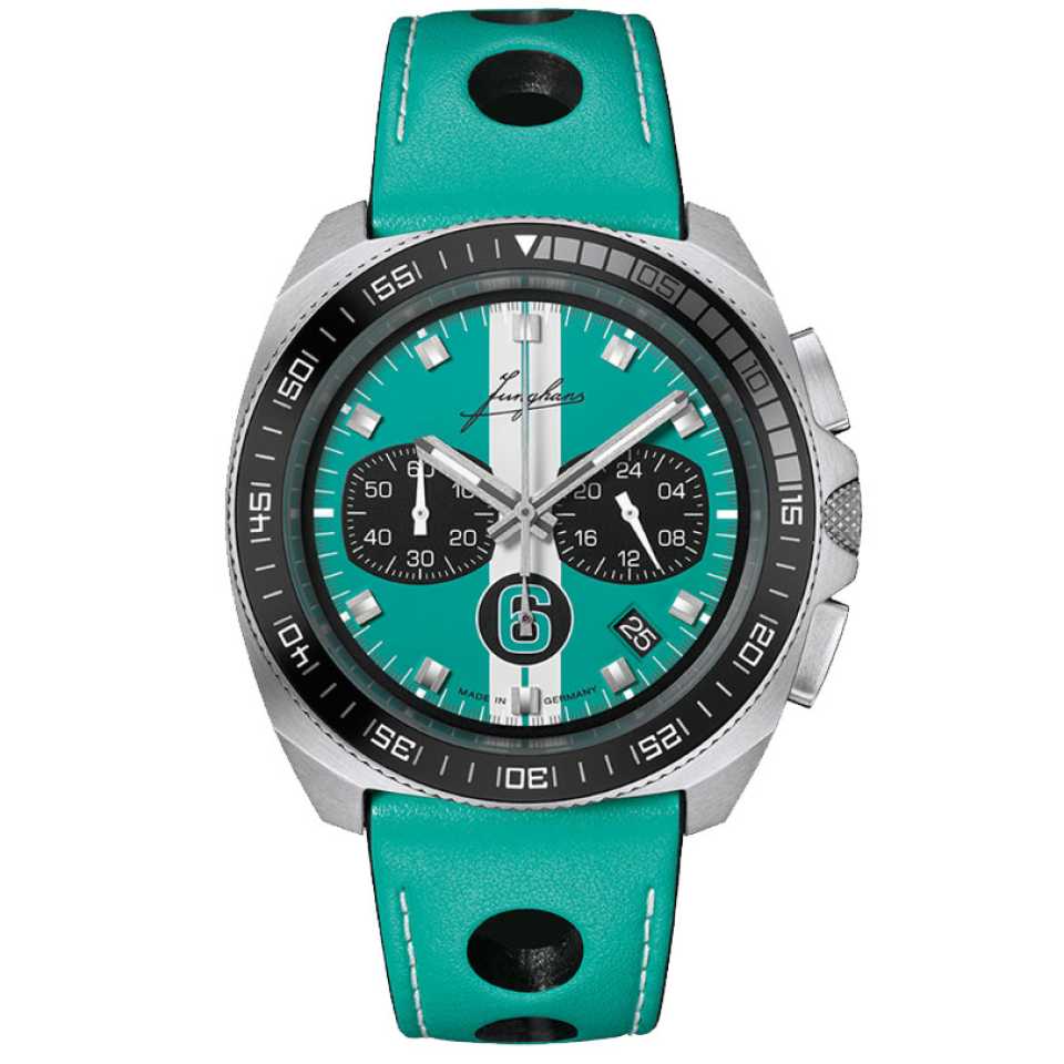 JUNGHANS - OROLOGIO 1972 CHRONOSCOPE SPORT EDITION TURCHESE
