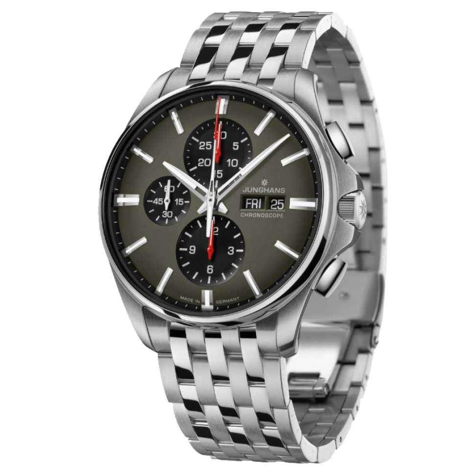 JUNGHANS - OROLOGIO MEISTER S CHRONOSCOPE ENGLISH DATE 027/4023.45