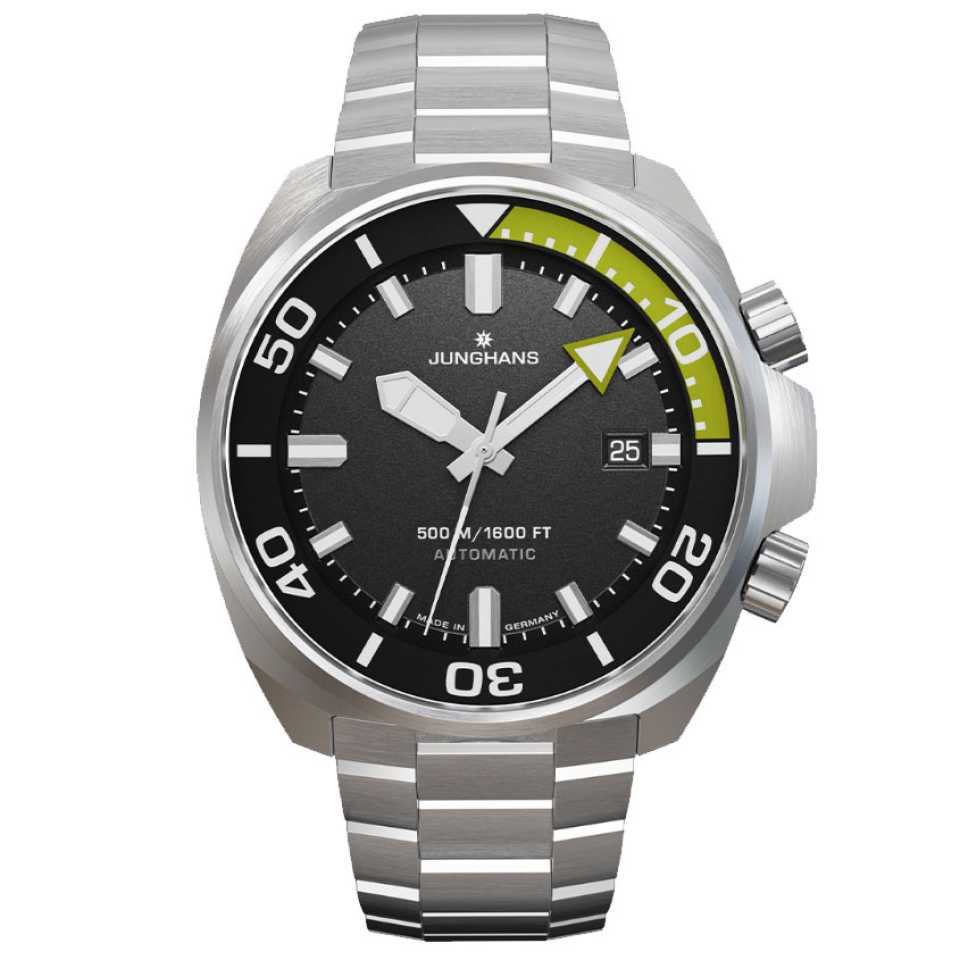 JUNGHANS - AQUARIS BLACK GREEN WATCH