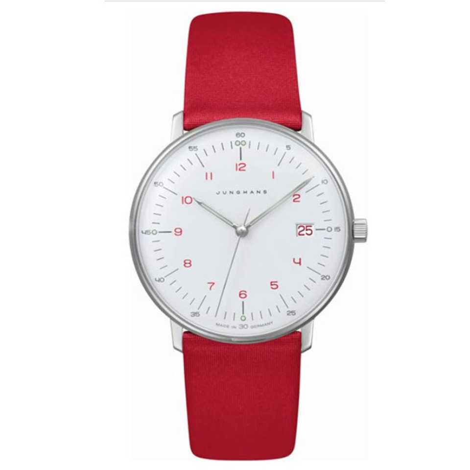 JUNGHANS - OROLOGIO MAX BILL LADIES BIANCO / ROSSO