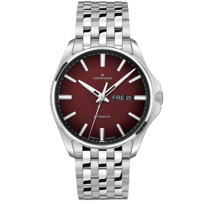 JUNGHANS - OROLOGIO MEISTER S AUTOMATIC 36 BURGUNDY