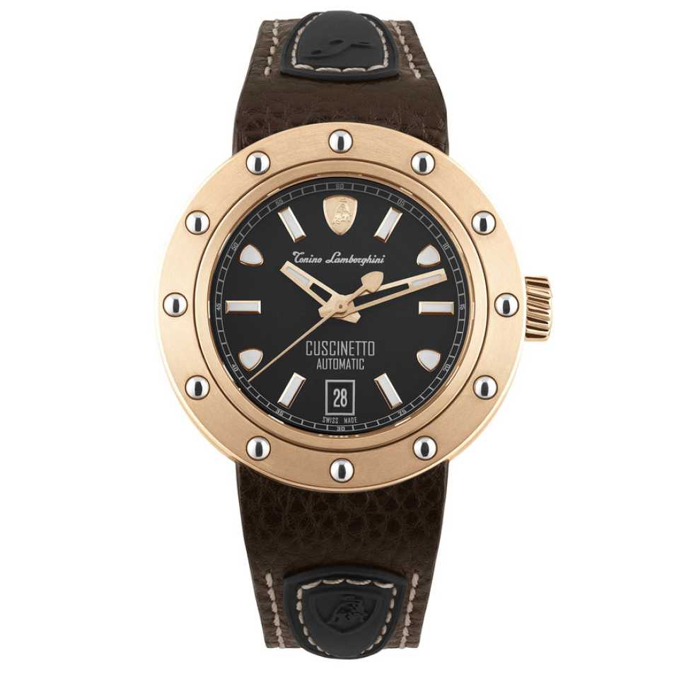 Lamborghini Orologio Cuscinetto Nero Oro Rosa