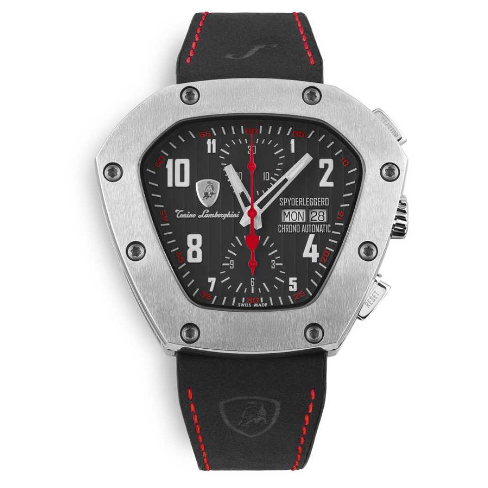 LAMBORGHINI - OROLOGIO SPYDERLEGGERO CHRONO NERO / ROSSO