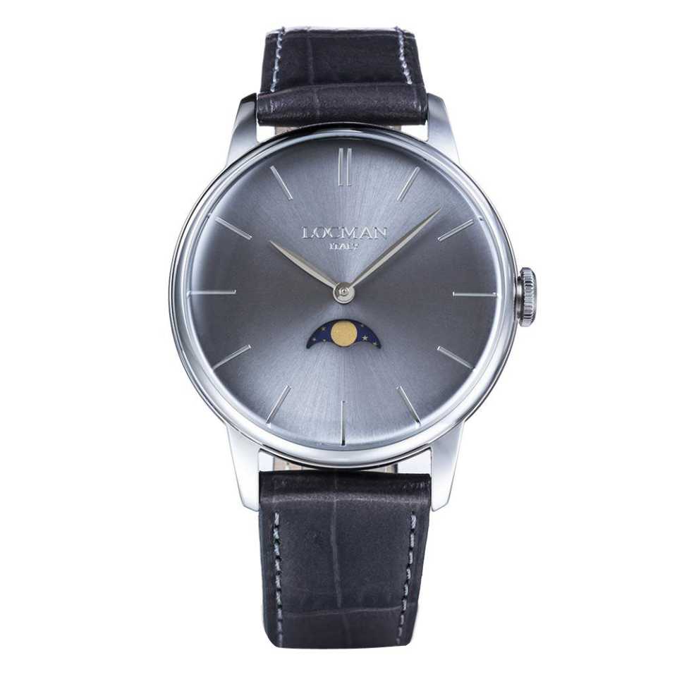 LOCMAN - OROLOGIO 1960 CON FASI LUNARI GRIGIO