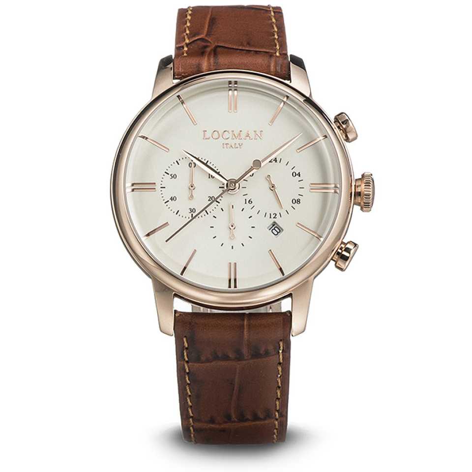 LOCMAN - OROLOGIO 1960 CRONO BEIGE
