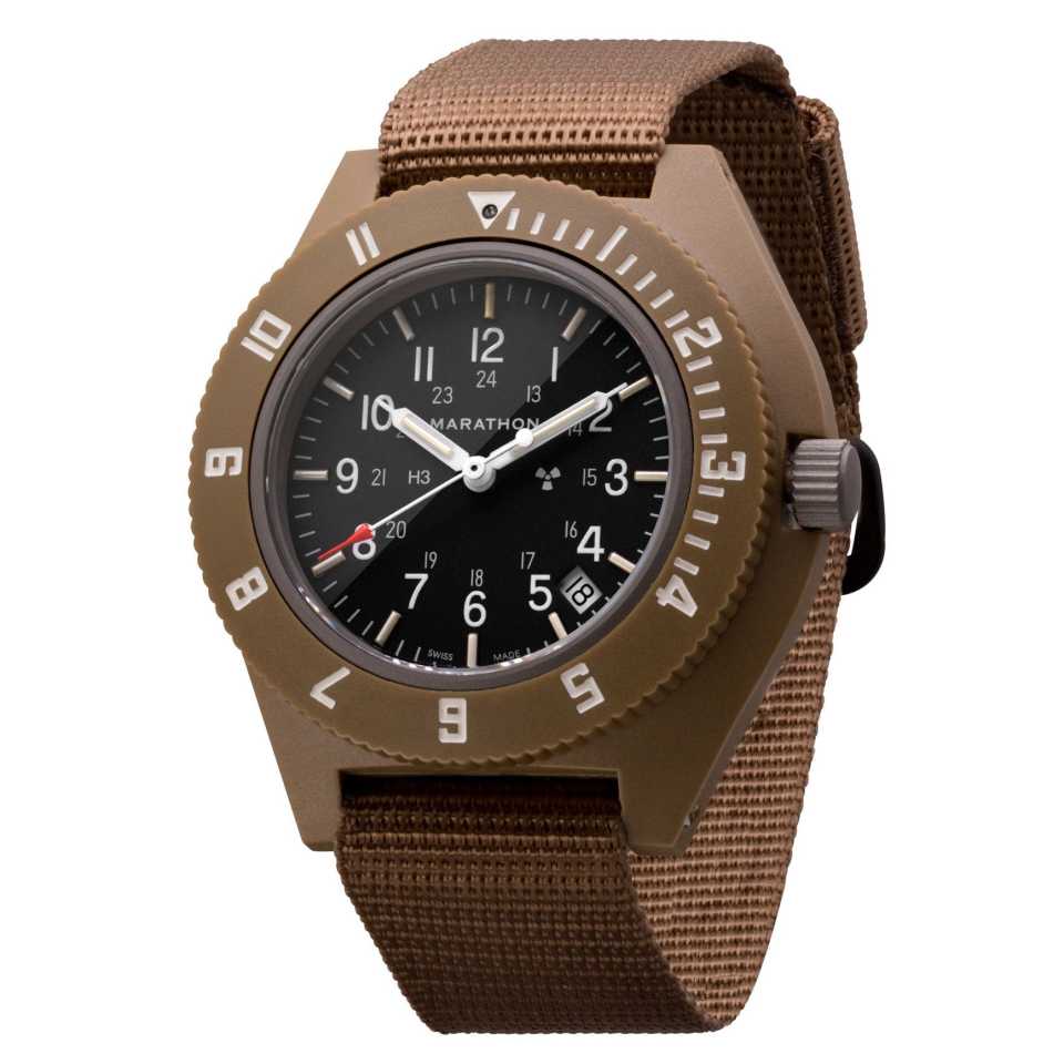 MARATHON - DESERT TAN PILOT'S NAVIGATOR WITH DATE WATCH WW194013-S-DT-E
