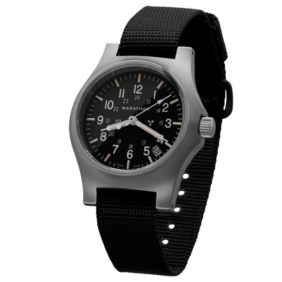 MARATHON - RE-ISSUE STAINLESS STEEL GP QUARTZ WATCH WW194015SS