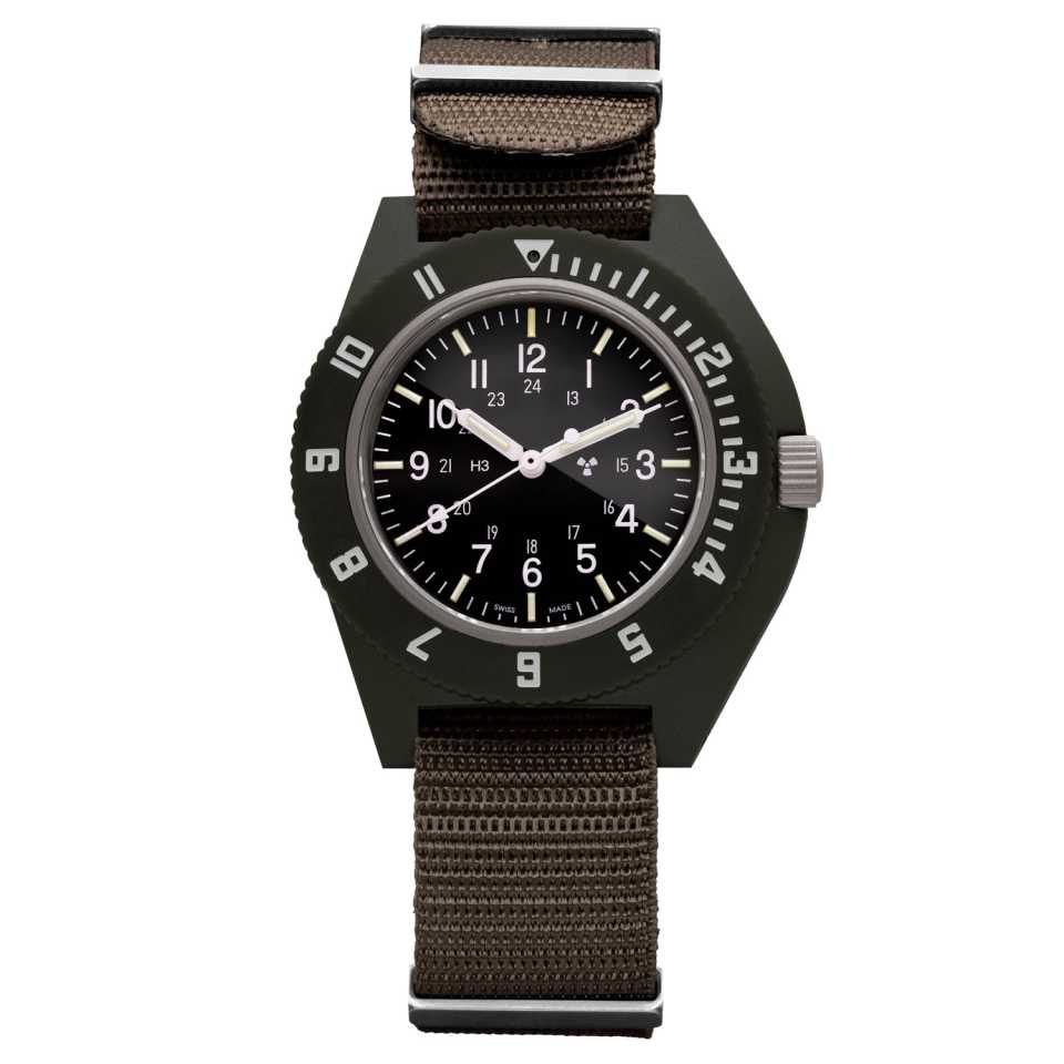 MARATHON - SAGE GREEN PILOT'S NAVIGATOR WATCH WW194001-S-SG-D
