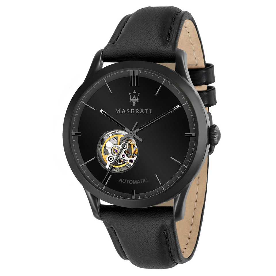 MASERATI - OROLOGIO MECCANICO NERO