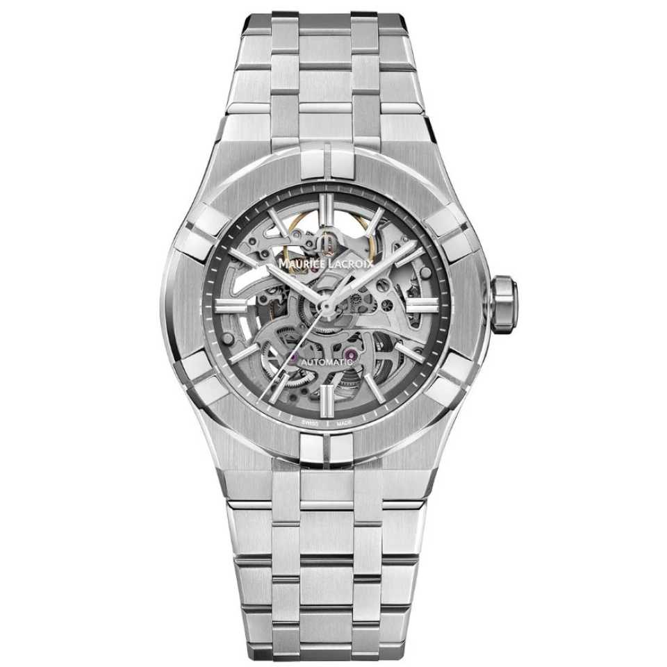 MAURICE LACROIX - AIKON AUTOMATIC SKELETON 39 MM WATCH AI6007-SS002-030-1