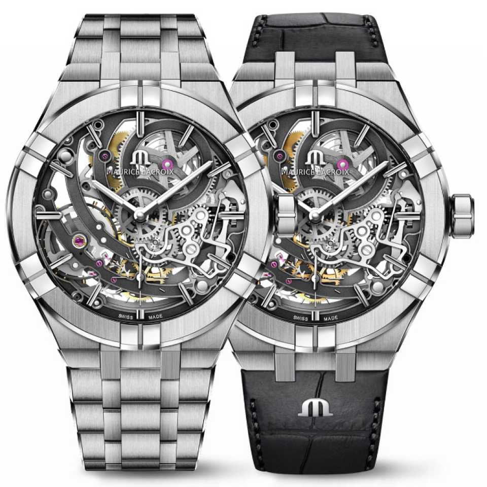 MAURICE LACROIX - OROLOGIO AIKON AUTOMATIC SKELETON AI6028-SS002-030-2
