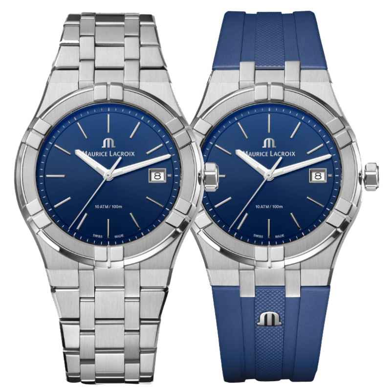 MAURICE LACROIX - OROLOGIO AIKON QUARTZ DATE 40MM AI1108-SS00F-430-C
