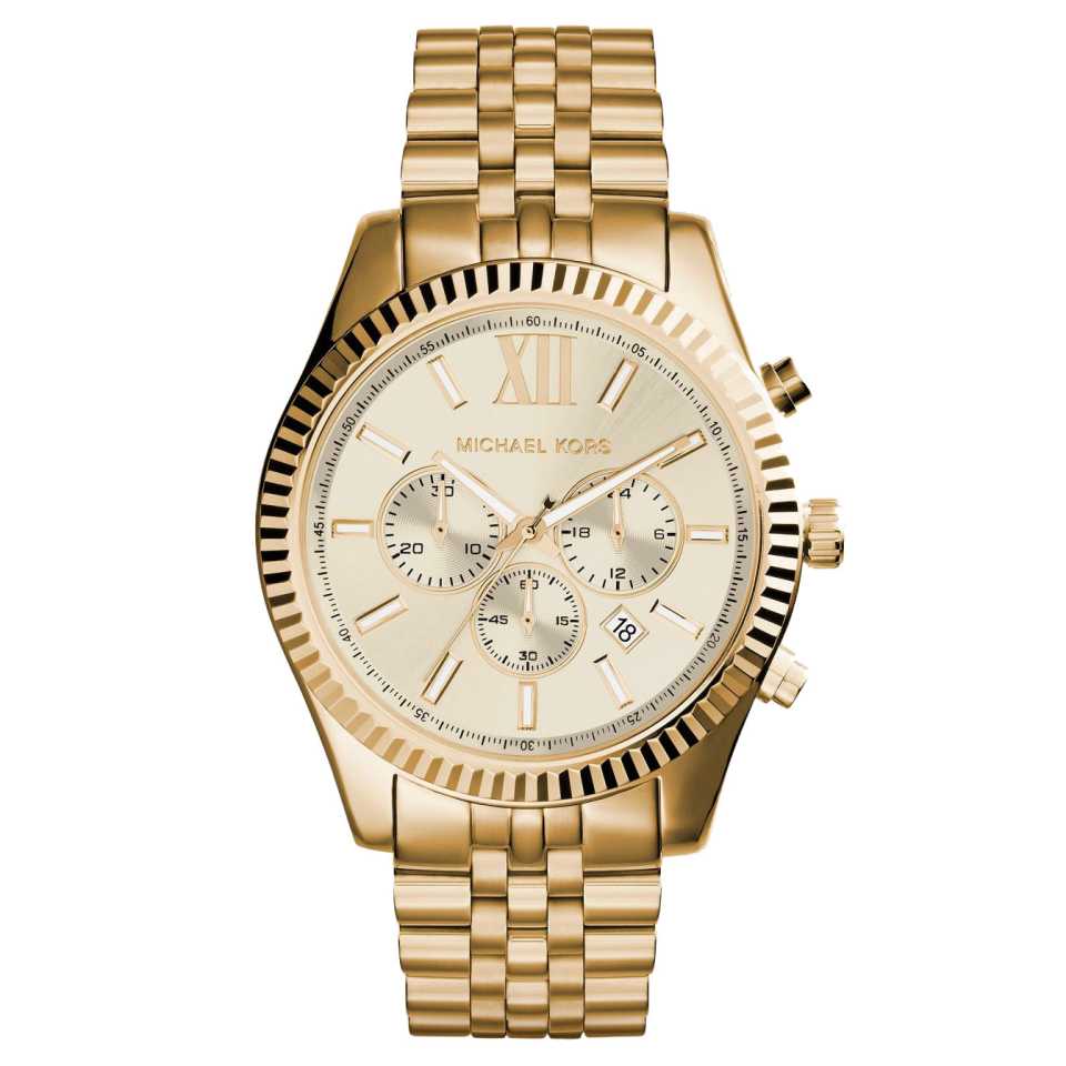MICHAEL KORS - OROLOGIO CRONOGRAFO LEXINGTON ORO