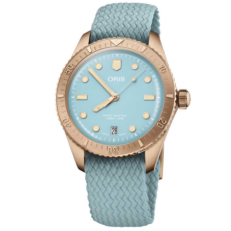 ORIS - OROLOGIO DIVERS SIXTY-FIVE COTTON CANDY BRONZO 733 7771 3155 - 0731902BRS