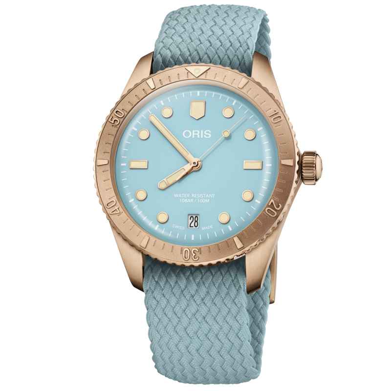 ORIS - OROLOGIO DIVERS SIXTY-FIVE COTTON CANDY BRONZO 733 7771 3155 - 0731902BRS