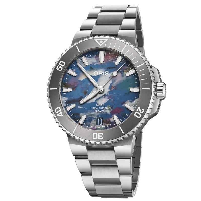 ORIS - OROLOGIO AQUIS DATE UPCYCLE CALIBRE 400 400 7790 4150 - 0782302PEB