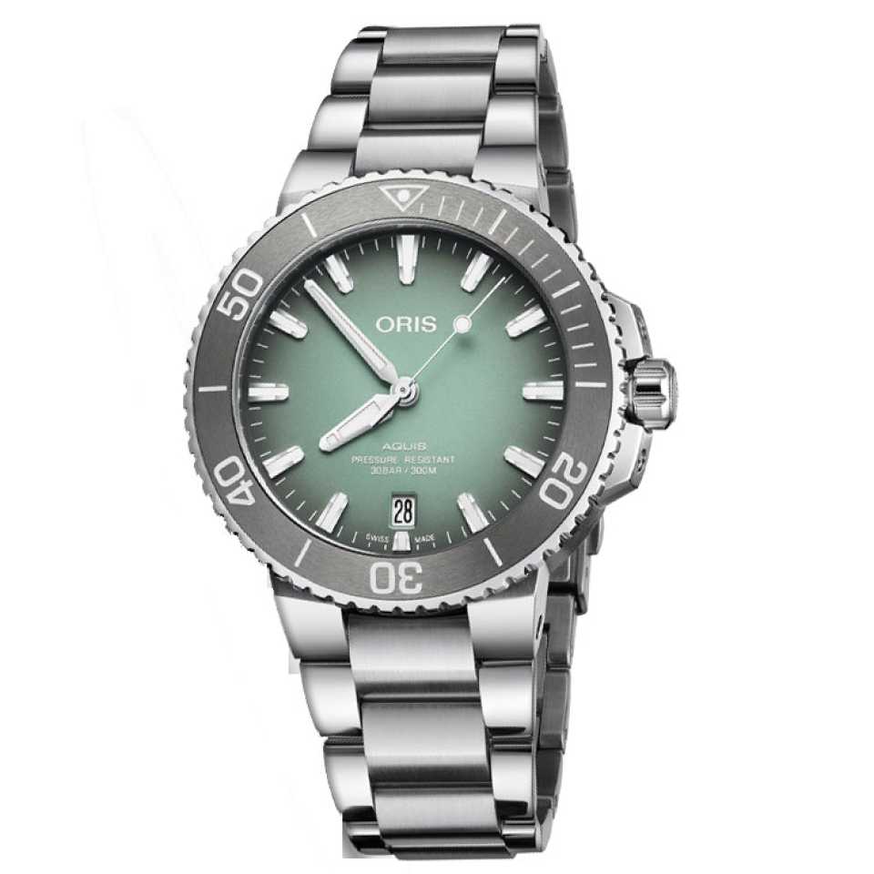 ORIS -  OROLOGIO AQUIS DATE QUADRANTE VERDE