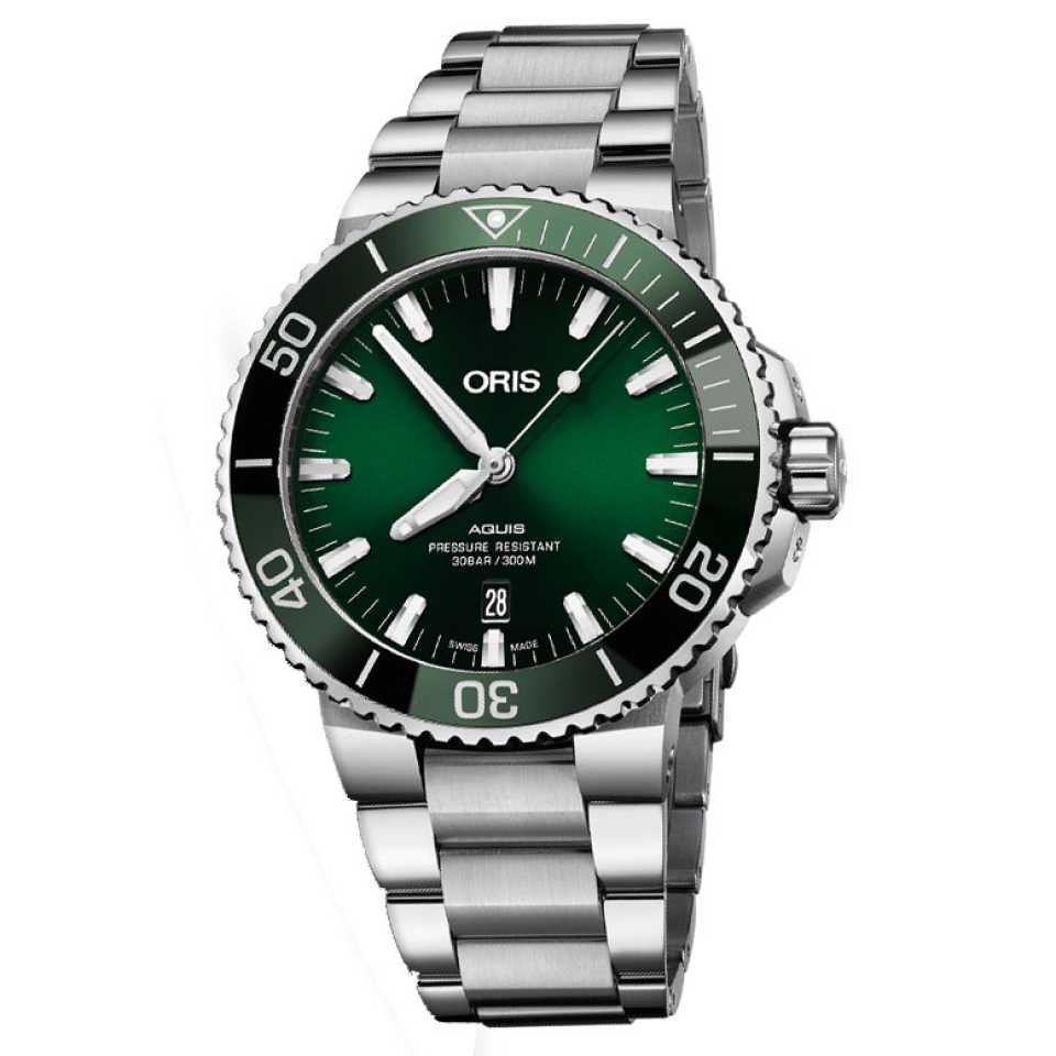 ORIS - WATCH AQUIS GMT DATE GREEN 01 733 7730 4157