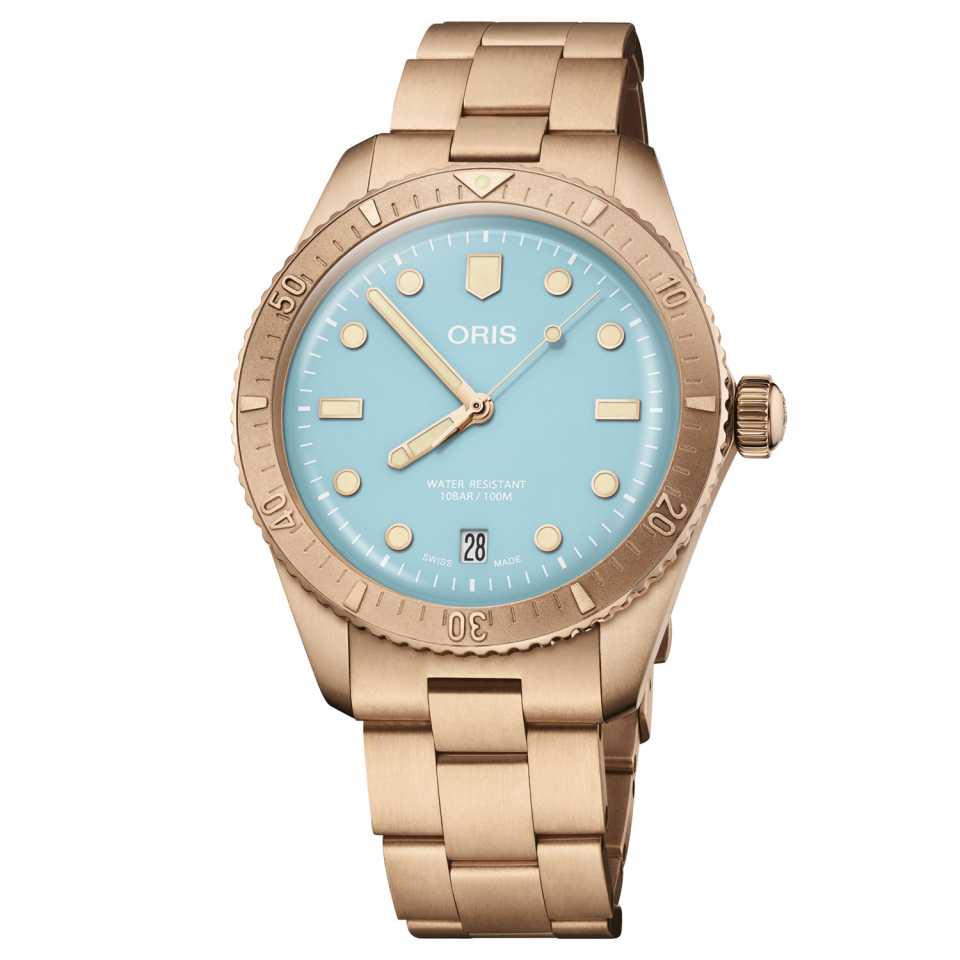 ORIS - OROLOGIO DIVERS SIXTY-FIVE COTTON CANDY BRONZO 733 7771 3155 - 0781915