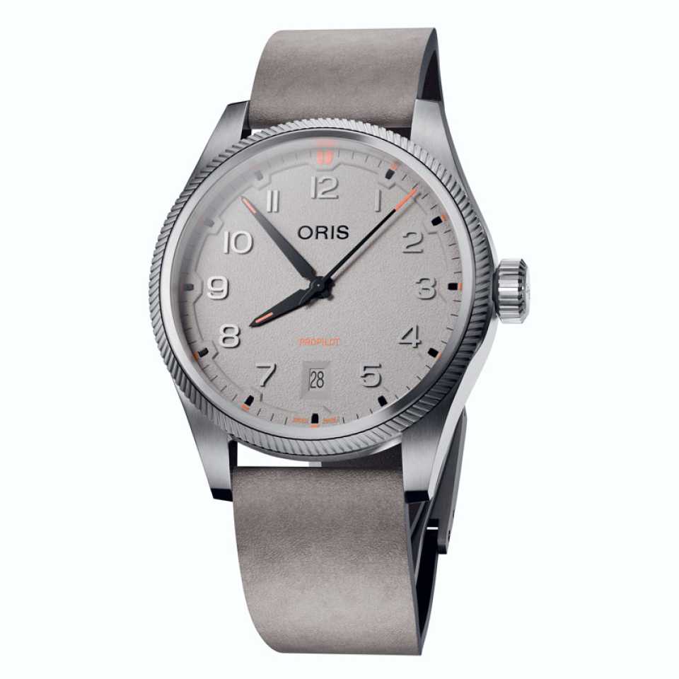 ORIS - OROLOGIO PROPILOT DATE GESSO 01 733 7805 4163-07 6 20 15LC