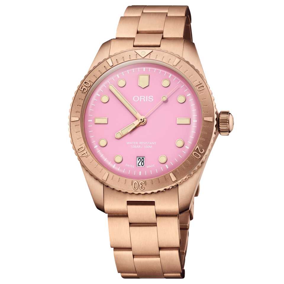 ORIS - DIVERS SIXTY-FIVE COTTON CANDY BRONZE WATCH 73377713158-0781915