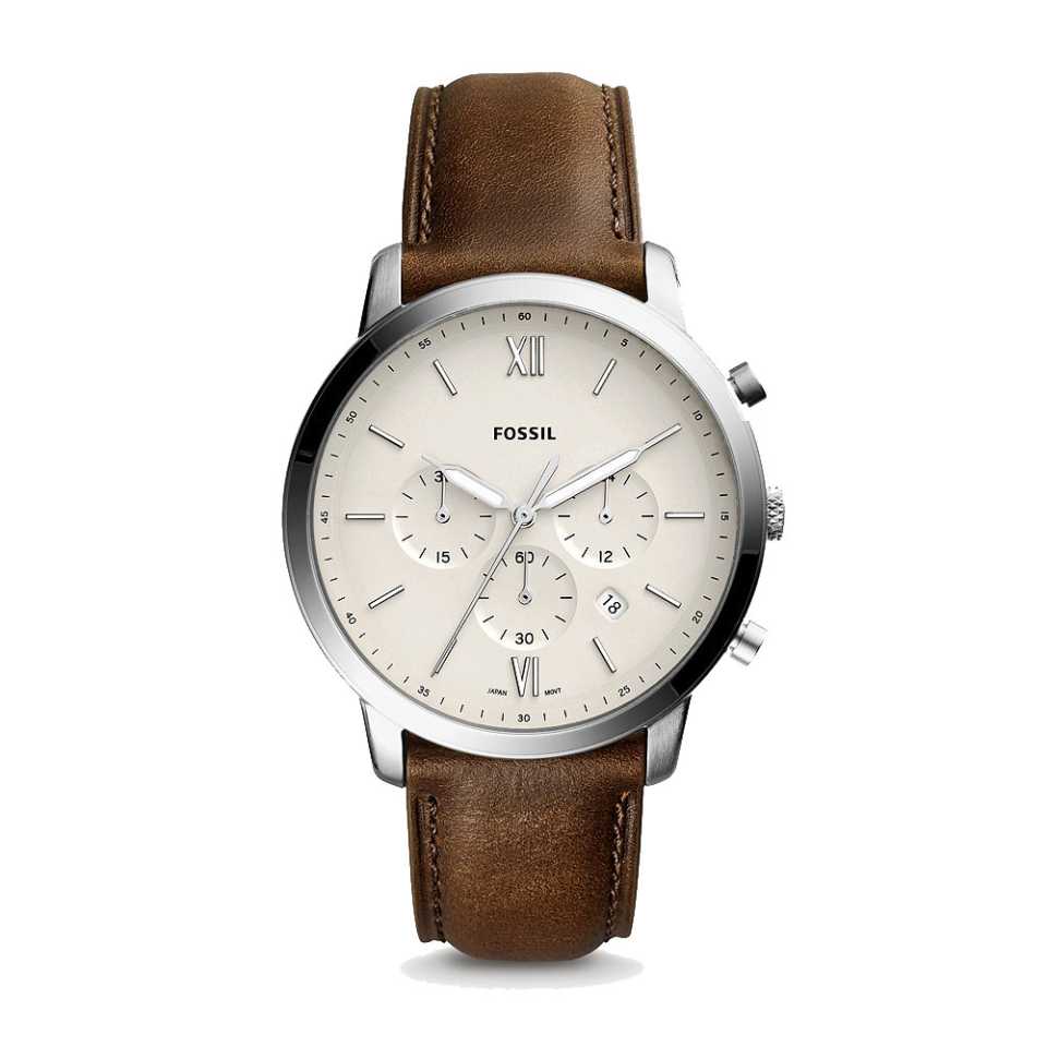 FOSSIL - OROLOGIO CRONOGRAFO NEUTRA CREMA