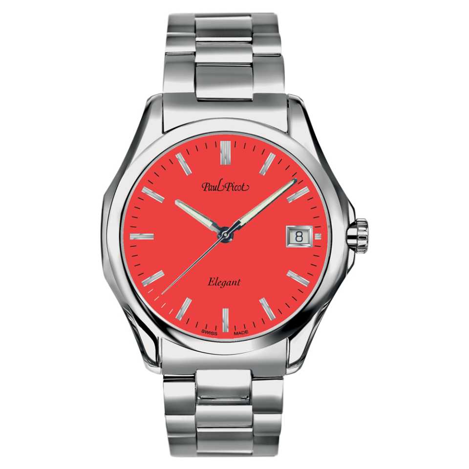 PAUL PICOT - OROLOGIO COMMODOR QUARZO ORANGE