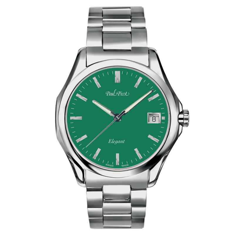 PAUL PICOT - COMMODOR QUARTZ GREEN WATCH