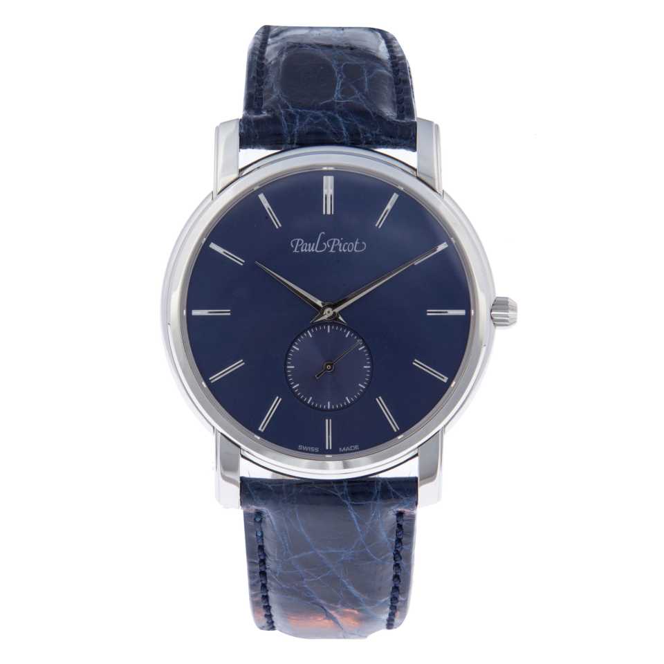 PAUL PICOT - FIRSHIRE EXTRAFLAT MANUAL BLUE WATCH