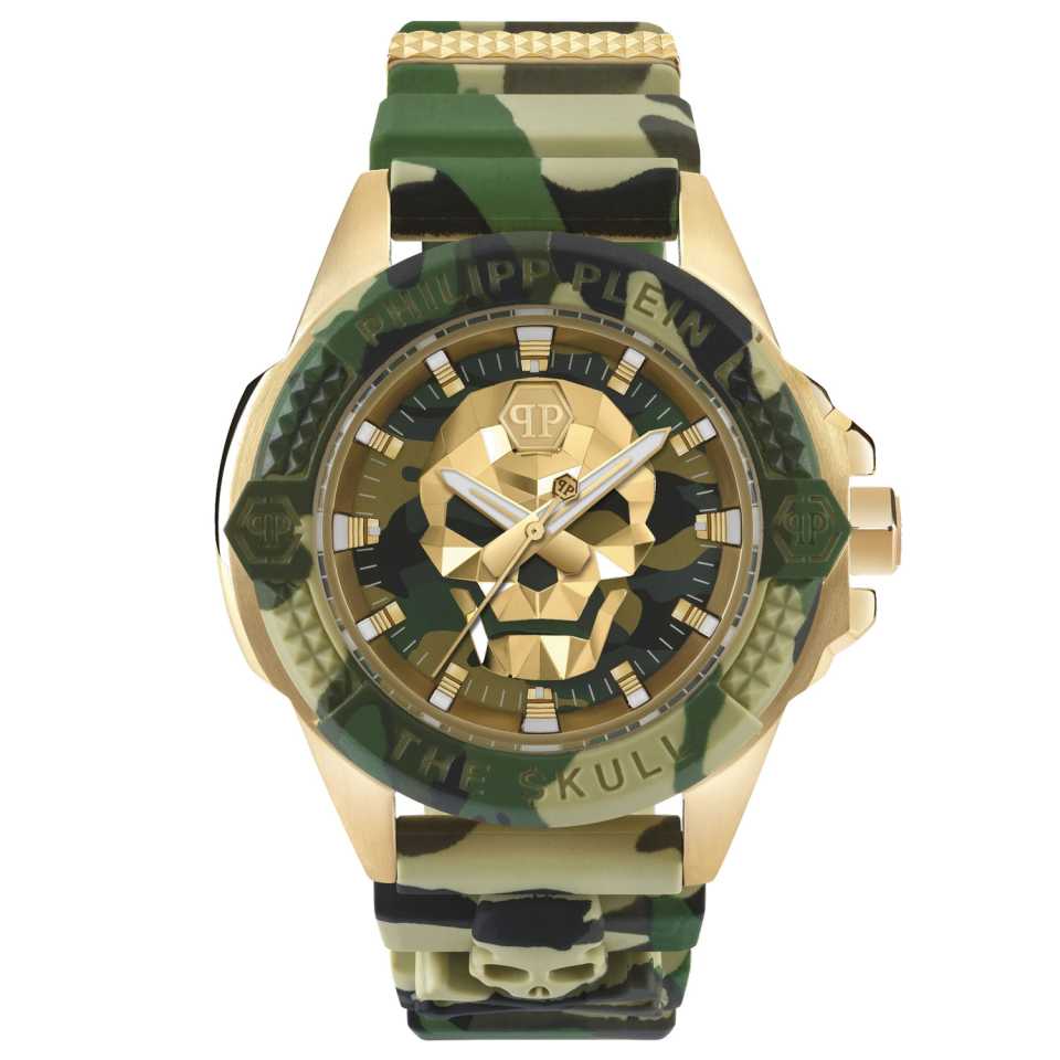 PHILIPP PLEIN - OROLOGIO THE $KULL GREEN CAMO PWAAA0921