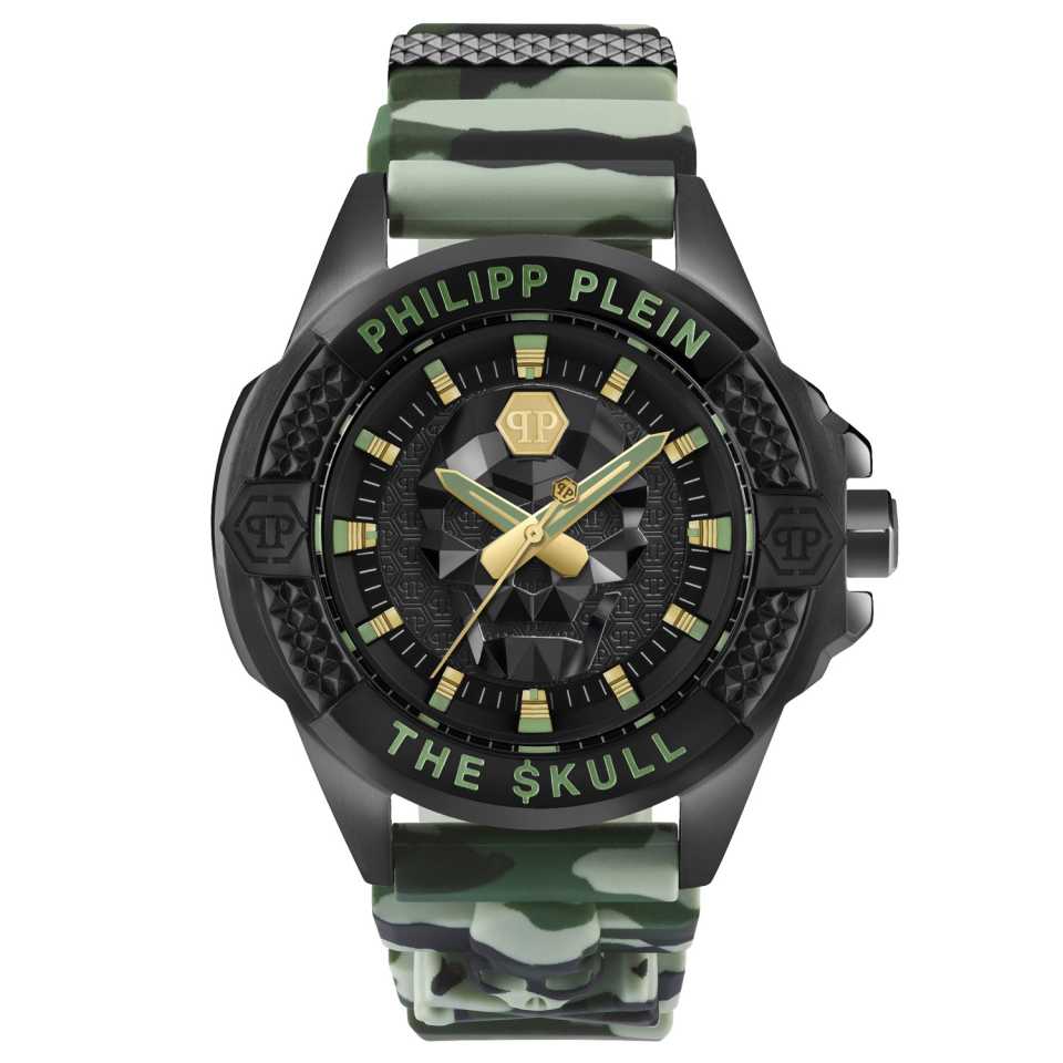 PHILIPP PLEIN - OROLOGIO THE $KULL GREY CAMO PWAAA0821