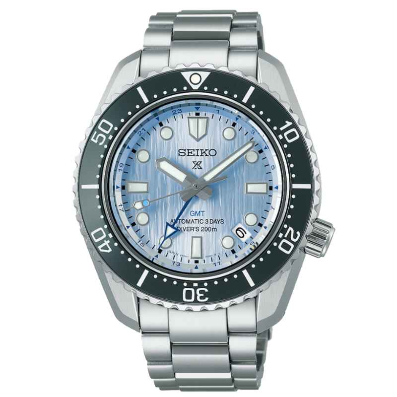 SEIKO - OROLOGIO PROSPEX GLACIER BLUE GMT SPB385J1