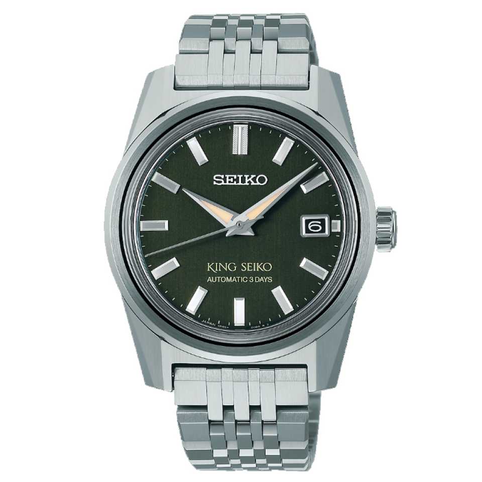 SEIKO - KING SEIKO KSK OLIVE SUEDE SPB391J1 WATCH