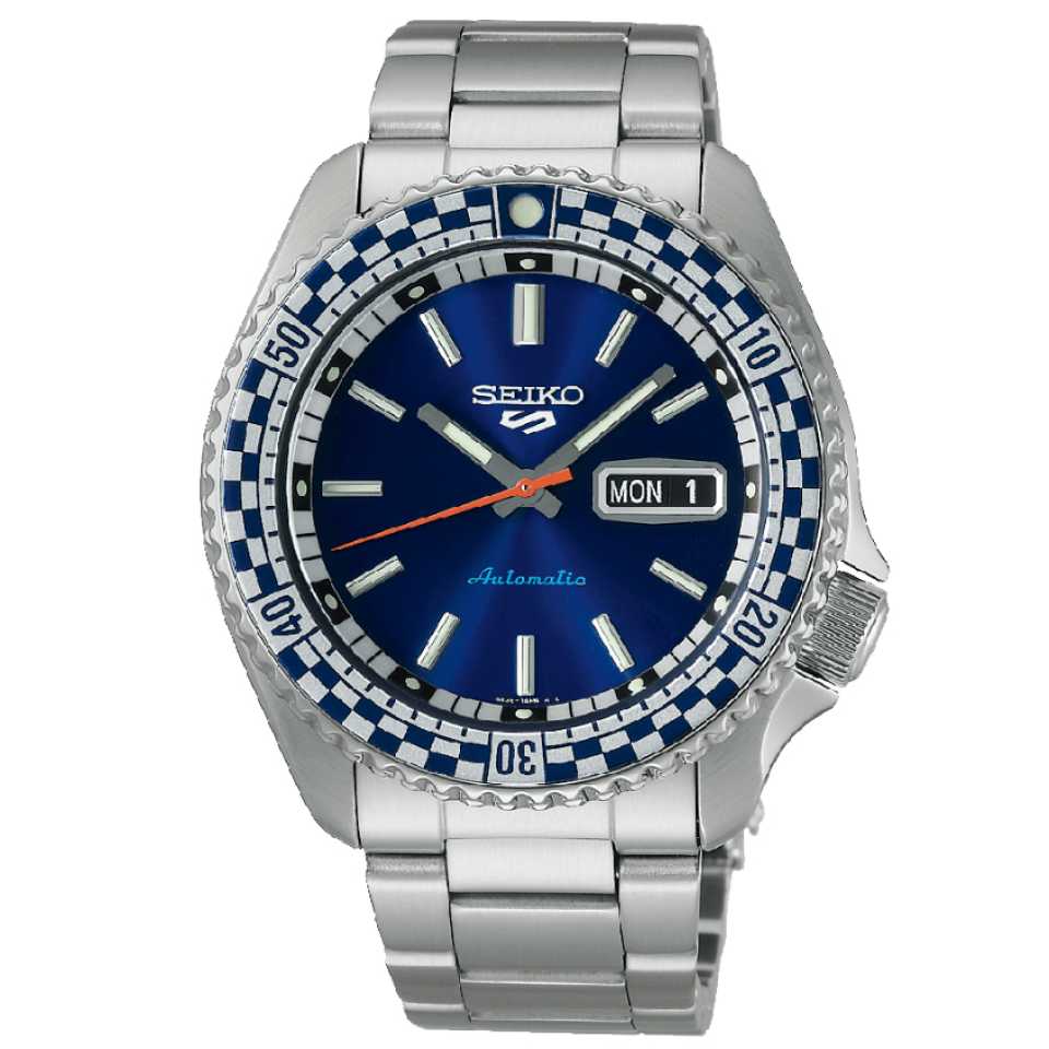 SEIKO - OROLOGIO 5 SPORTS SRPK65K1 CHECKER FLAG SPECIAL EDITION 