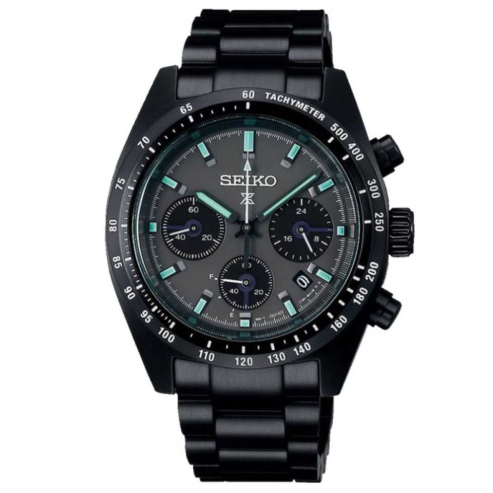 SEIKO - PROSPEX BLACK SERIES NIGHT SPEEDTIMER SOLAR CHRONOGRAPH WATCH SSC917P1