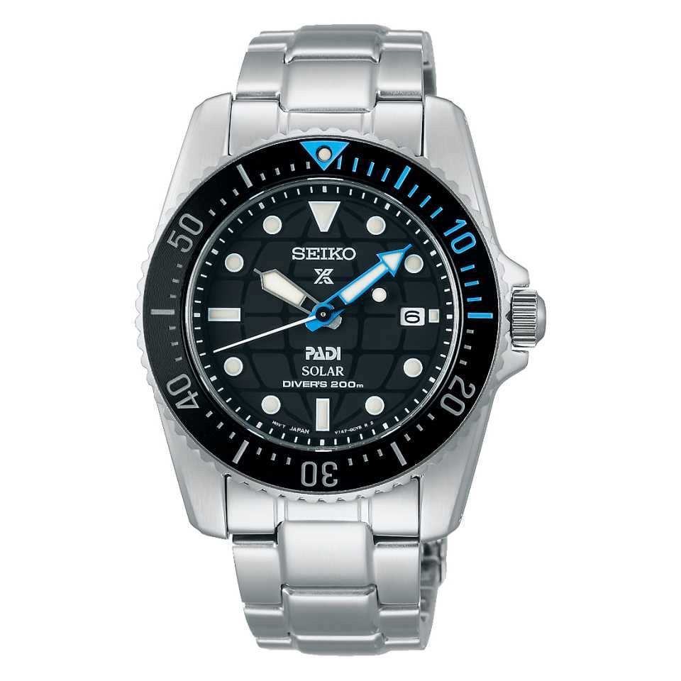 SEIKO - PROSPEX PADI COMPACT SOLAR SCUBA DIVER WATCH SNE575P1