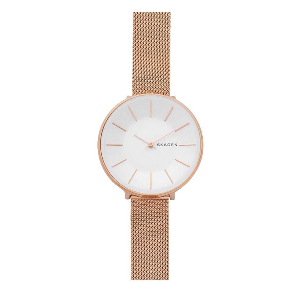 SKAGEN - GITTE STEEL MESH ROSE GOLD WATCH