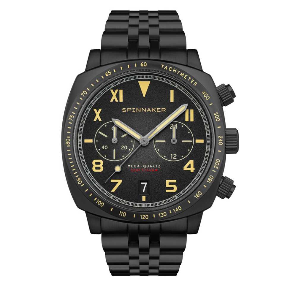 SPINNAKER - OROLOGIO HULL CALIFORNIA CHRONOGRAPH ALL BLACK