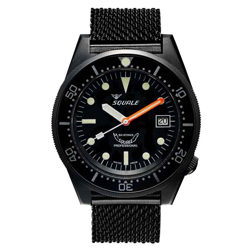 Praetorian PR.SF.PVD.SS Orologio Automatico Uomo – Cassa Acciaio PVD Nero, Vetro Zaffiro, 300m