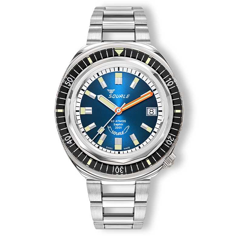 SQUALE - OROLOGIO 2001 SUNRAY BLUE 2001BKBL.AC