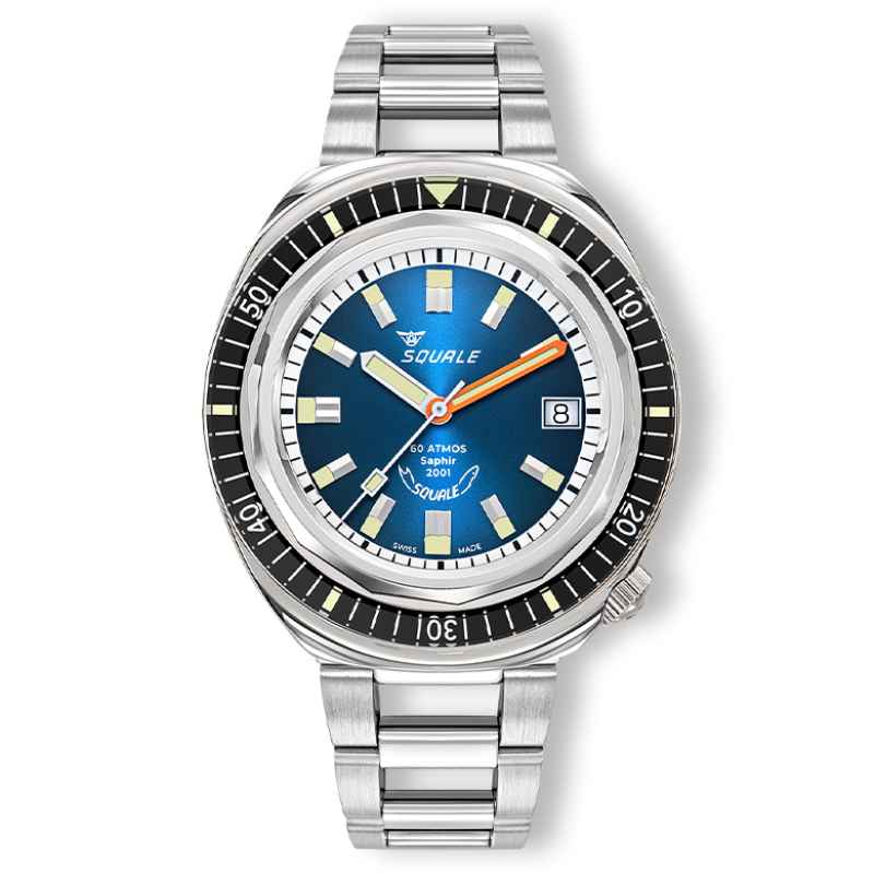 SQUALE - OROLOGIO 2001 SUNRAY BLUE 2001BKBL.AC