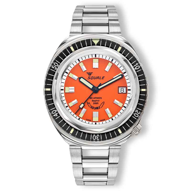 SQUALE - OROLOGIO 2001 REVERSE ORANGE 2001BKOR.AC