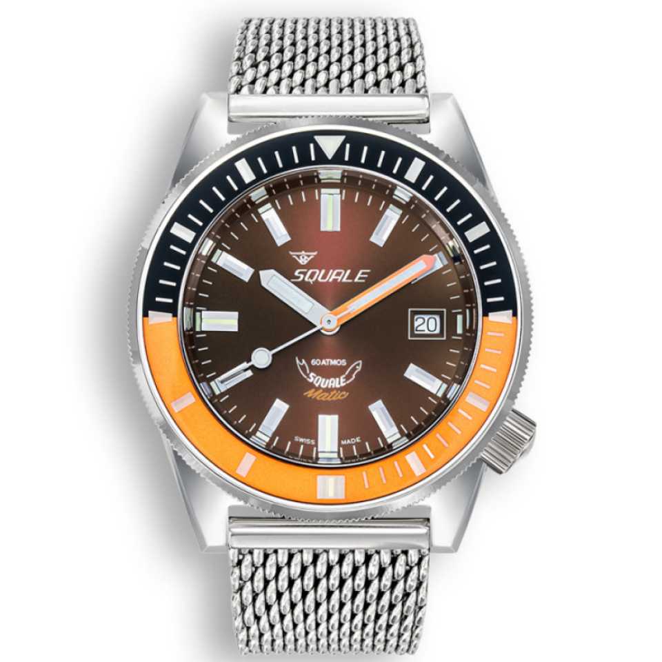 SQUALE - OROLOGIO MATIC CHOCOLATE MESH MATICXSD.ME22