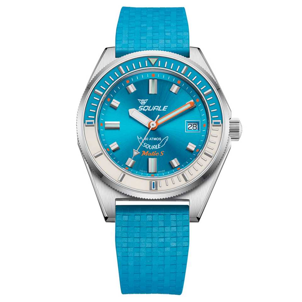 Squale - MMatic S Mosaic Texture Rubber Watch