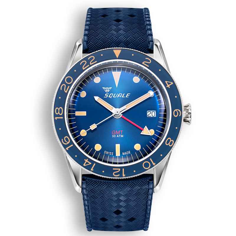 SQUALE - OROLOGIO SUB-39 GMT VINTANGE BLU SUB39GMTB.HTB